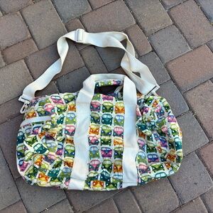 Colorful VW Bus Print Duffle Bag